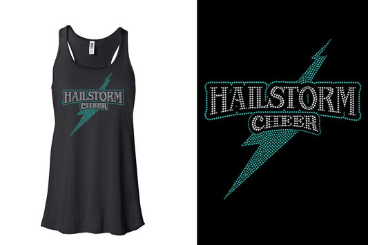 HAILSTORM CHEER Stones 2-Color Youth Flowy Racerback Tank